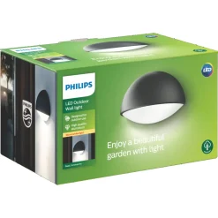 Philips Dust udendørs væglampe antracit