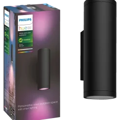 Philips Hue Appear udendørs væglampe sort