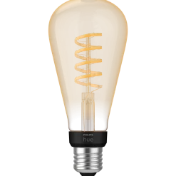 Philips Hue LED edison pære E27 7W ST72 filament hvid ambiente