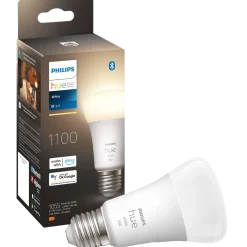Philips Hue LED pære E27 9,5W A60 hvid LED