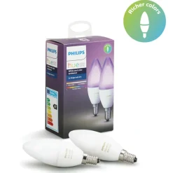 Philips Hue White and color ambiance dobbeltpakke E14 LED