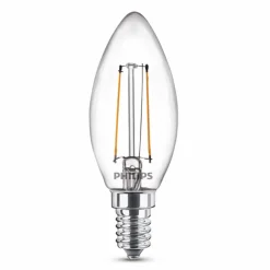 Philips Kerte LED pære E14 25W 2 pack