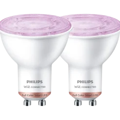 Philips Smart LED PAR16 farve spotpære 4,7W GU10 2-pak