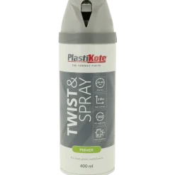 Plasti-Kote twist primer grå 400 ml