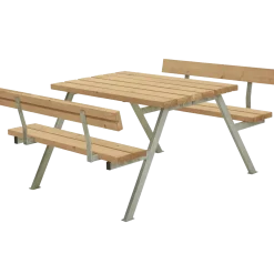 Plus Alpha Bord/Bænkesæt m/2 ryglæn 118 cm ThermoWood®