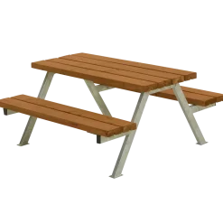 Plus Alpha Junior Bord/Bænkesæt 118 cm sort