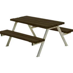 Plus Alpha Junior Bord/Bænkesæt 118 cm sort