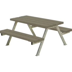 Plus Alpha Junior Bord/Bænkesæt 118 cm sort