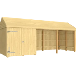 Plus Classic Multi Havehus 14,5 m² 3 moduler m/enkeltdør og åben front