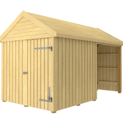 Plus Classic Multi Havehus 10 m² 2 moduler m/enkeltdør og lukket/åben front