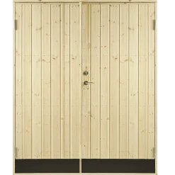 Plus dobbeltudhusdør panel inkl. karm HU 1278x187,8mm