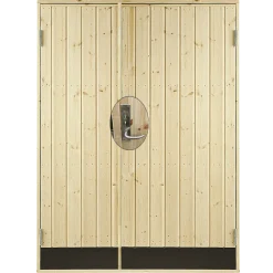 Plus dobbeltudhusdør panel inkl. karm/montagesæt HU 127,8x187,8 cm