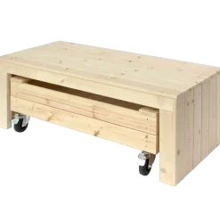 PLUS Fun sandkasse m/hjul og bænk 120 cm