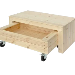 PLUS Fun sandkasse m/hjul og bænk 120 cm