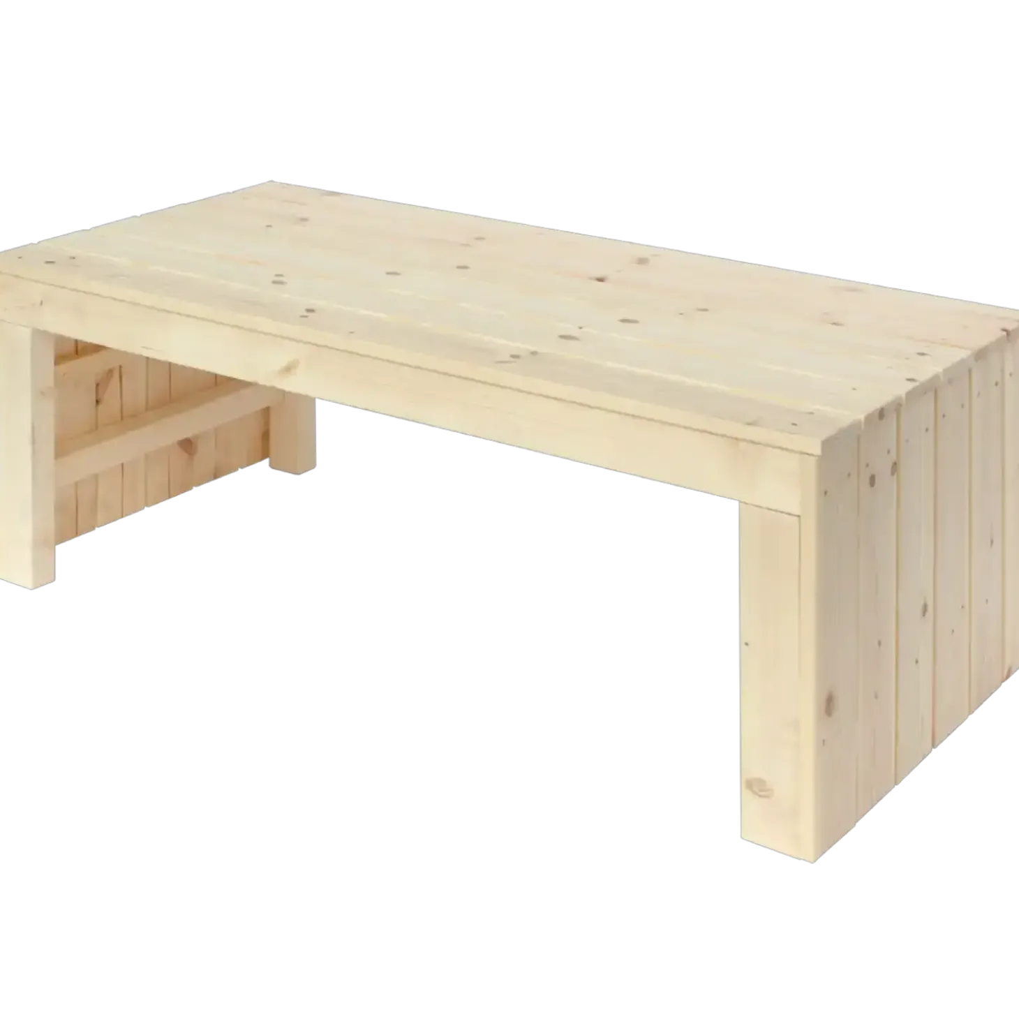 PLUS Fun sandkasse m/hjul og bænk 120 cm