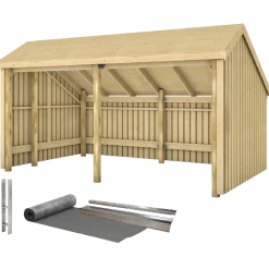 Plus Multi havehus 10,5 m² 2 moduler med åben front
