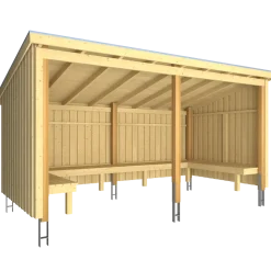 Plus Nordic bålhytte 9,5 m2 - Type 1A