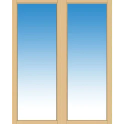 Plus Pavillon dobbelt skydedør inkl. glas 160x204 cm
