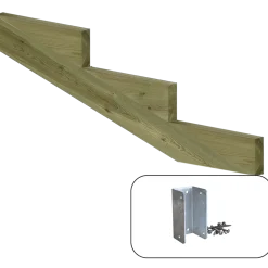 Plus 19º Trappevange 3 trin m/beslag  Trindybde 39 cm