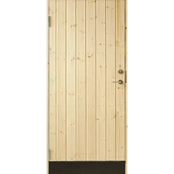 Plus udhusdør panel VU ubehandlet inkl. karm
