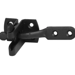 PN glipfald/dørhank til havelåge 120 mm varmforzinket sort