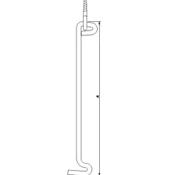 PN stormkrog 208 mm varmforzinket