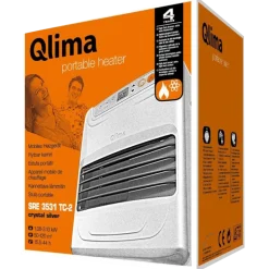 Qlima SRE3531 TC-2 elektronisk petroleums kamin - silver