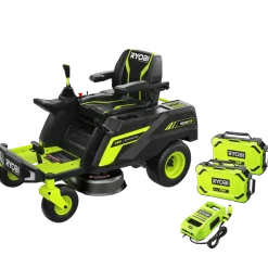 Ryobi RY72ZTRX76-210 72V 76 cm zero turn plæneklipper 2x10 Ah batt.