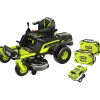 Ryobi RY72ZTRX107-210 72V 107 cm zero turn plæneklipper 2x10 Ah batt.