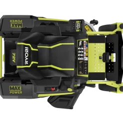 Ryobi RY72ZTRX107-210 72V 107 cm zero turn plæneklipper 2x10 Ah batt.