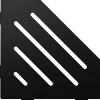 Schlüter Wave sæbehylde femkantet farvebelagt aluminium matsort 195x195 mm