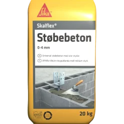 Skalflex støbebeton C100/400 0-4mm - 20 kg