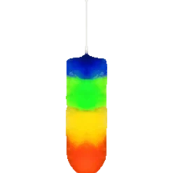 Støvkost 70 cm regnbuefarve
