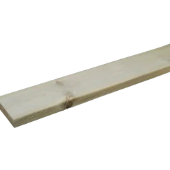 Terrassebrædder GDS glat fyr trykimprægneret 32 x 125 mm L - 480 cm