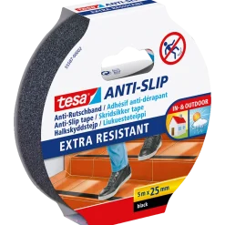 Tesa® Anti-Slip Skridsikker tape, sort 5 m x 25 mm