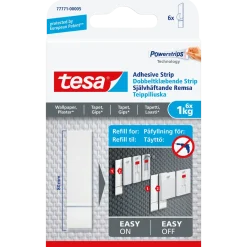 Tesa® dobbeltklæbende strips t/tapet og gips (1 kg) - 6-pk