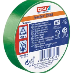 Tesaflex® 53988 isoleringstape 15 mm x 10 m grøn