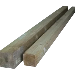 Tømmer ru stolper trykimprægneret 97 x 97 mm x 2,1 m