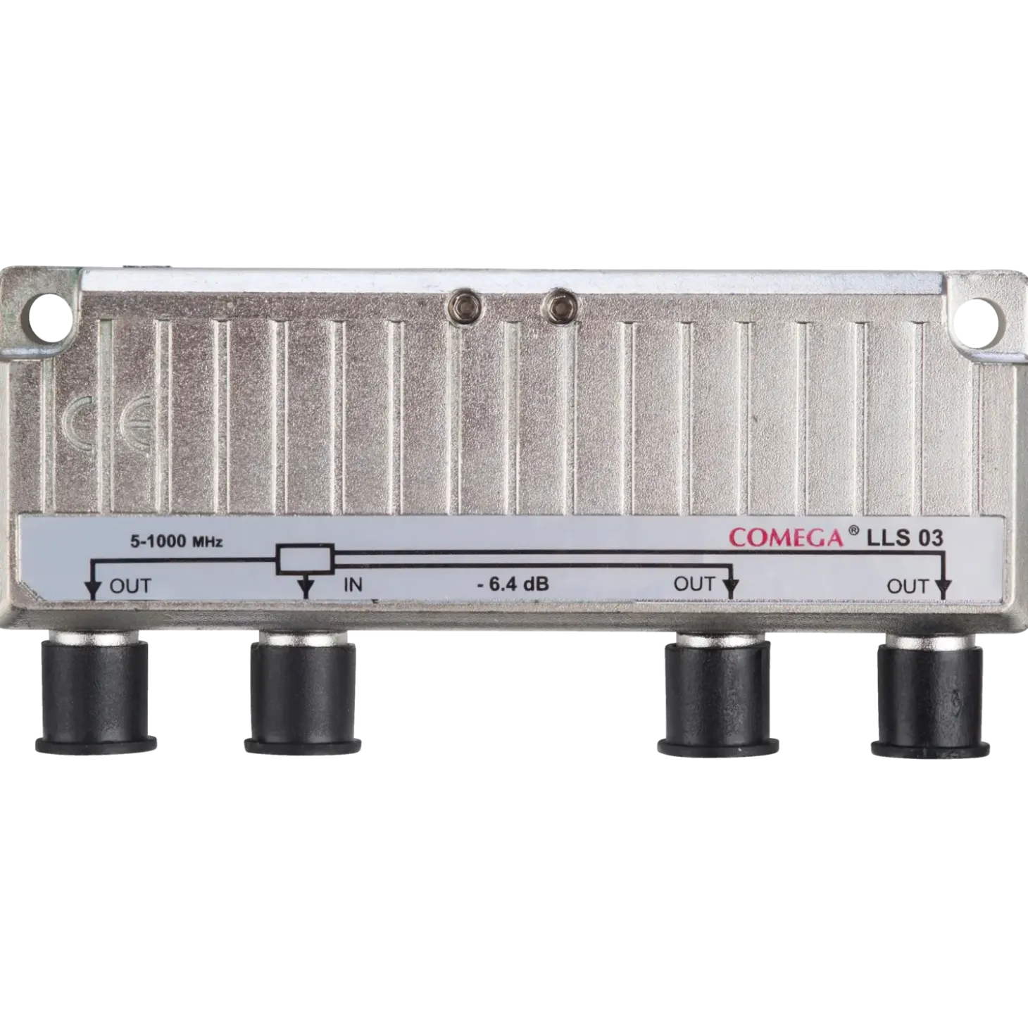 3-vejs signal fordeler for f-connector metal