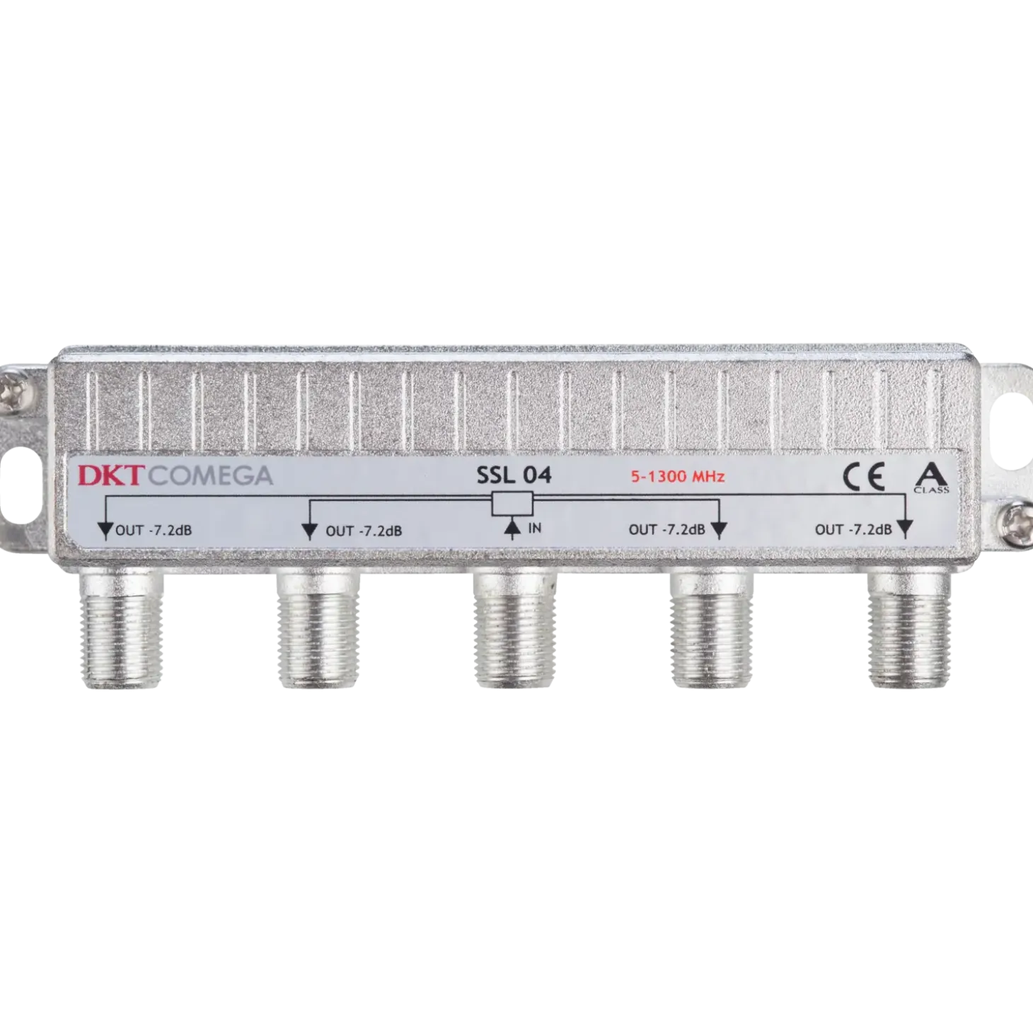 4-vejs signal fordeler for f-connector metal