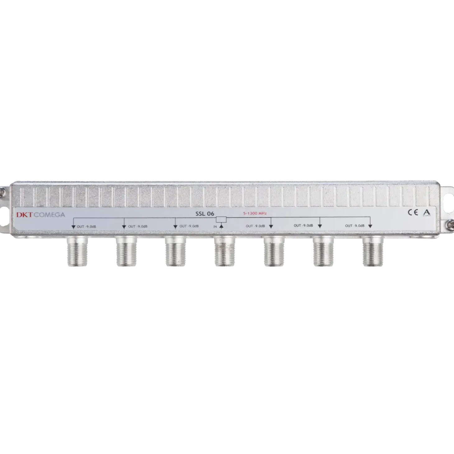 6-vejs signal fordeler for f-connector metal