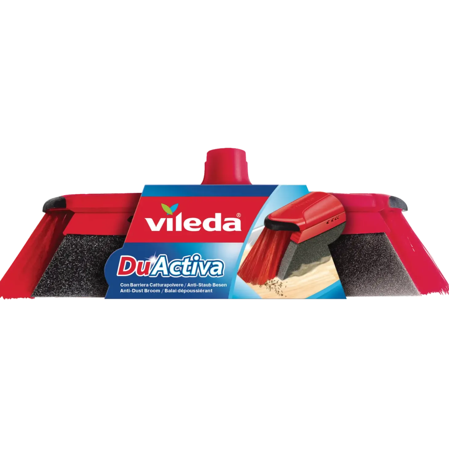 Vileda Duactiva kost u/skaft sort