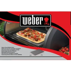 Weber pizzasten 30x44 cm grå