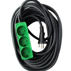 Wexim Bandit kabelsæt 3G1,5mm2 3-stikdåse m/jord 10m